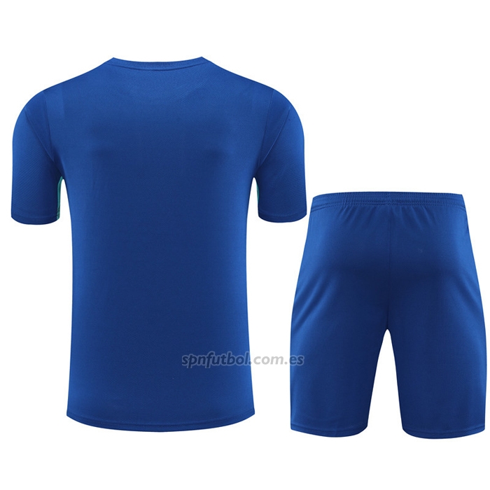 Chandal del Barcelona Manga Corta 2023-2024 Azul - Pantalon Corto